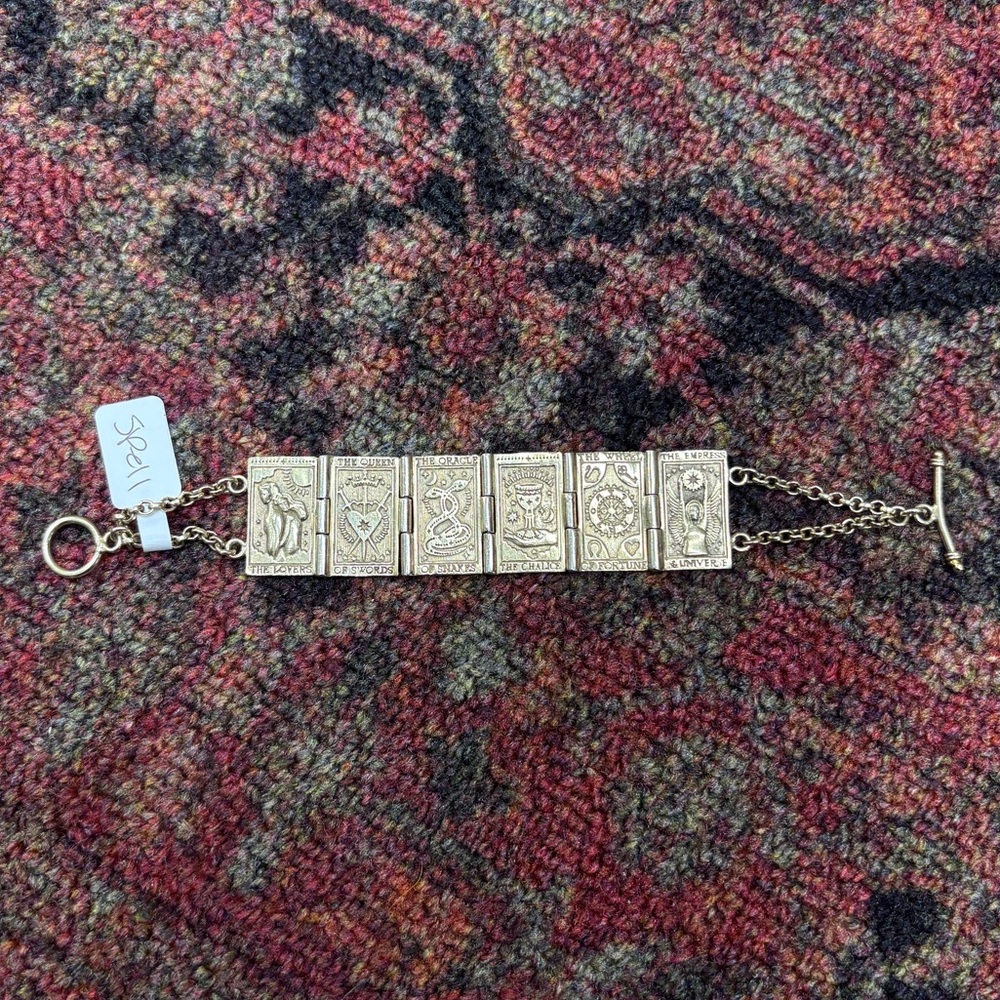 Spell & The Gypsy Gold-Tone Tarot Card Bracelet
